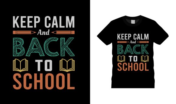 Keep Calm and Back to School T-Shirt Design Bundle
