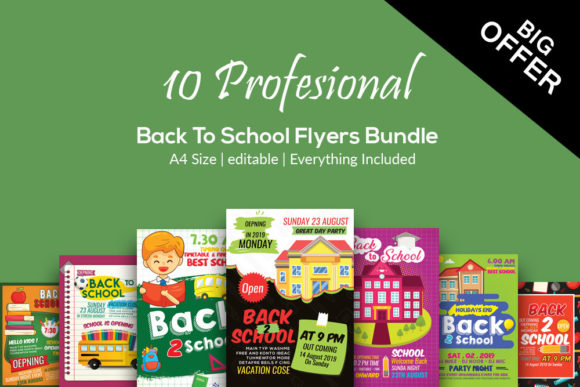 Mastering Back-to-School Campaigns with a Versatile 10-Flyer Design Bundle
